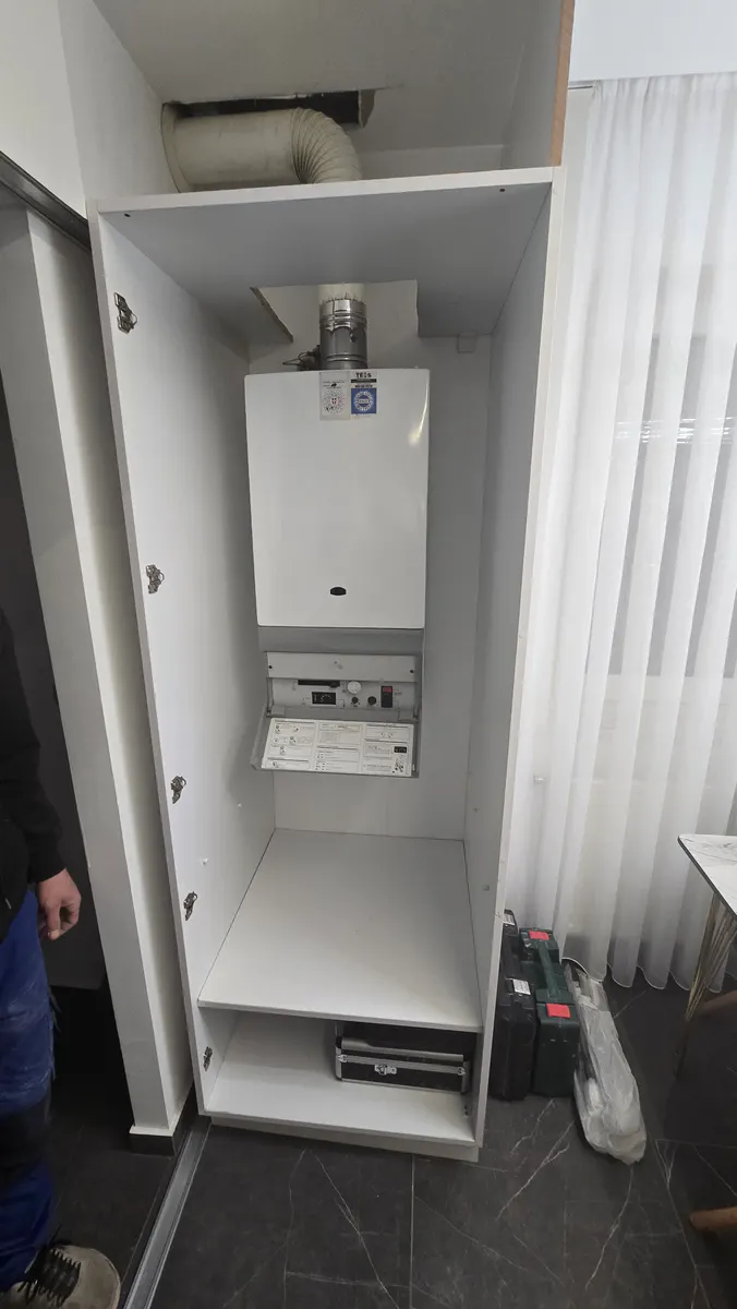 Gastherme am Einsatzort vor der technischen Prüfung